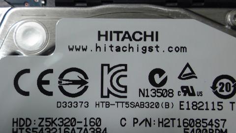 PS3 CECH-3000A のHDDは160GB③.JPG